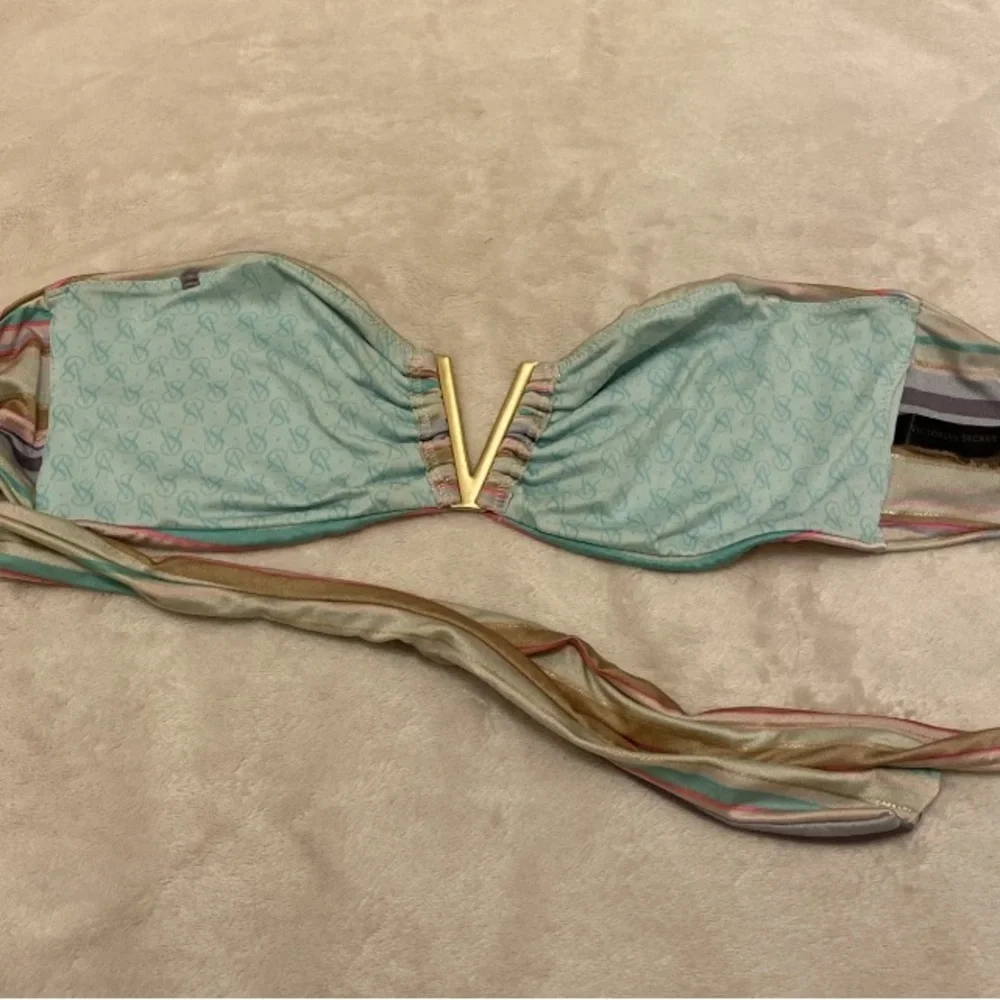 Victoria's Secret Multicolor Striped Bikini Top